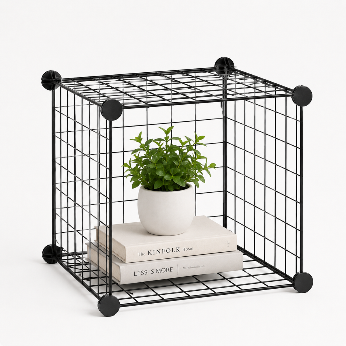 Estante organizador cubo - negro