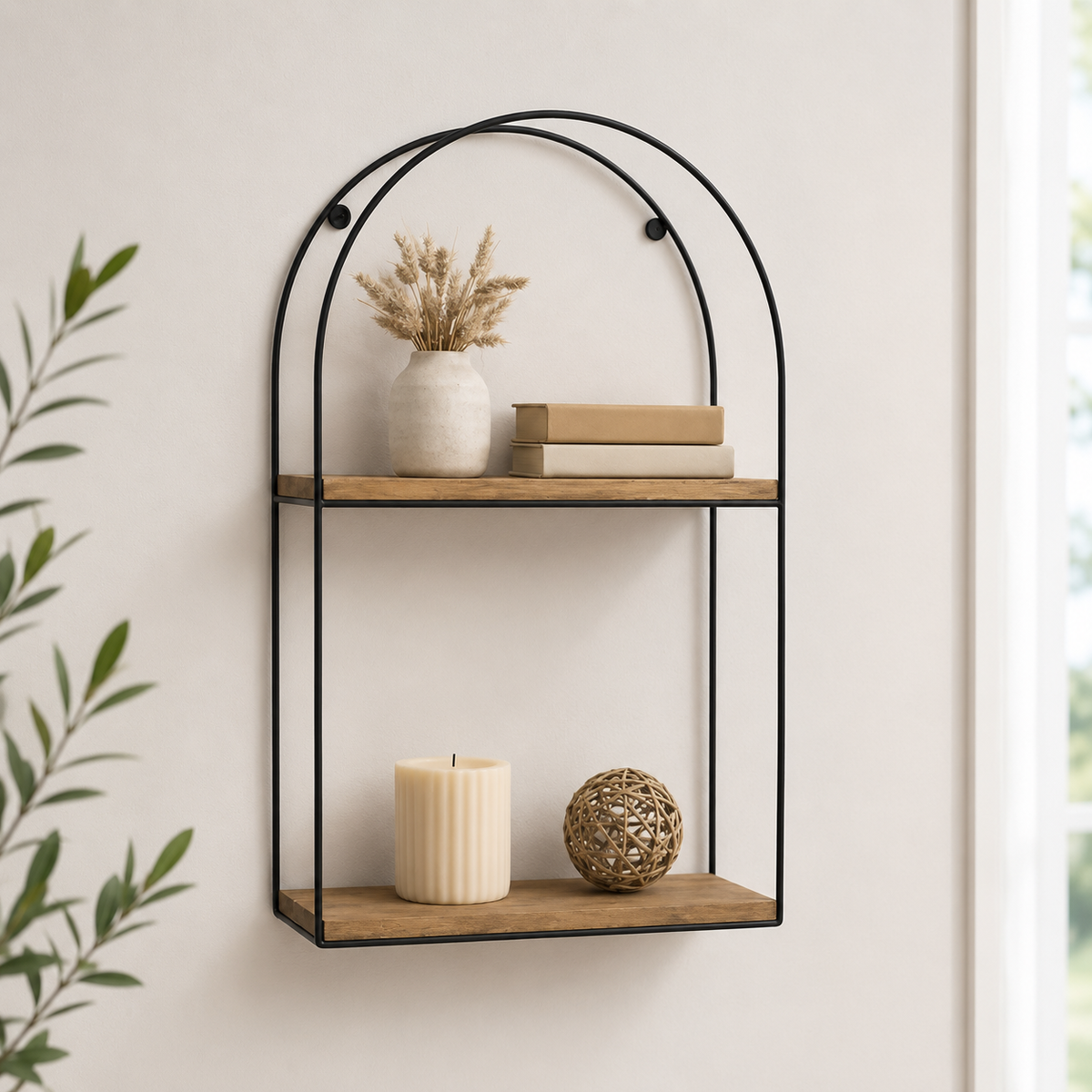 Estante flotante arco 48x33cm