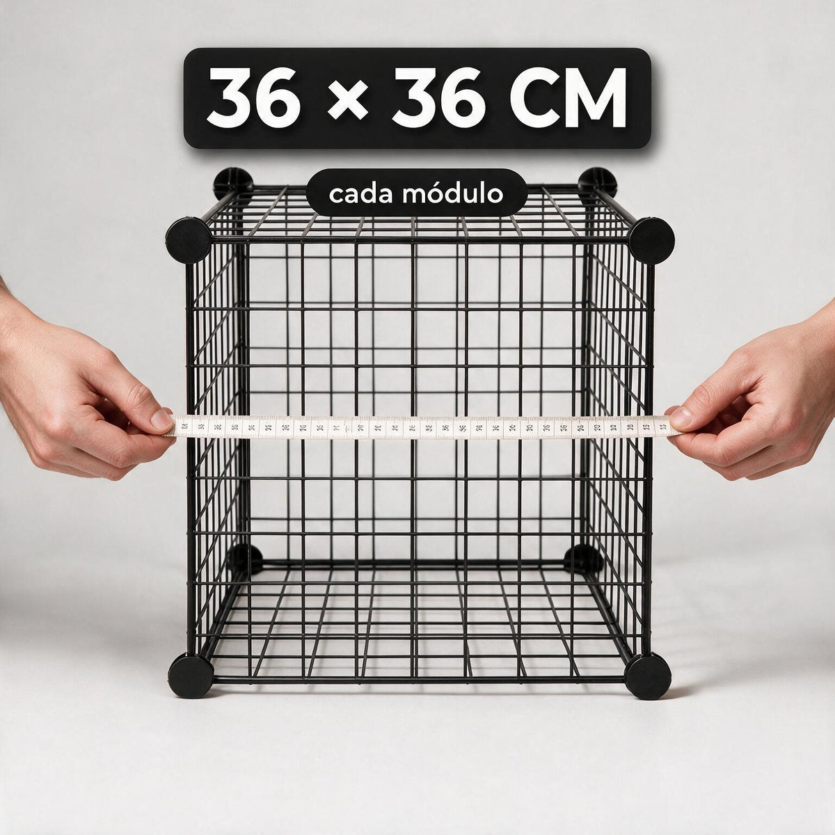 Estante organizador cubo - negro